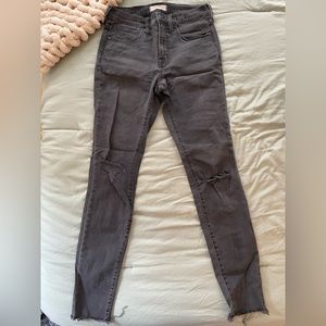 Weathered-style Madewell Black Jeans